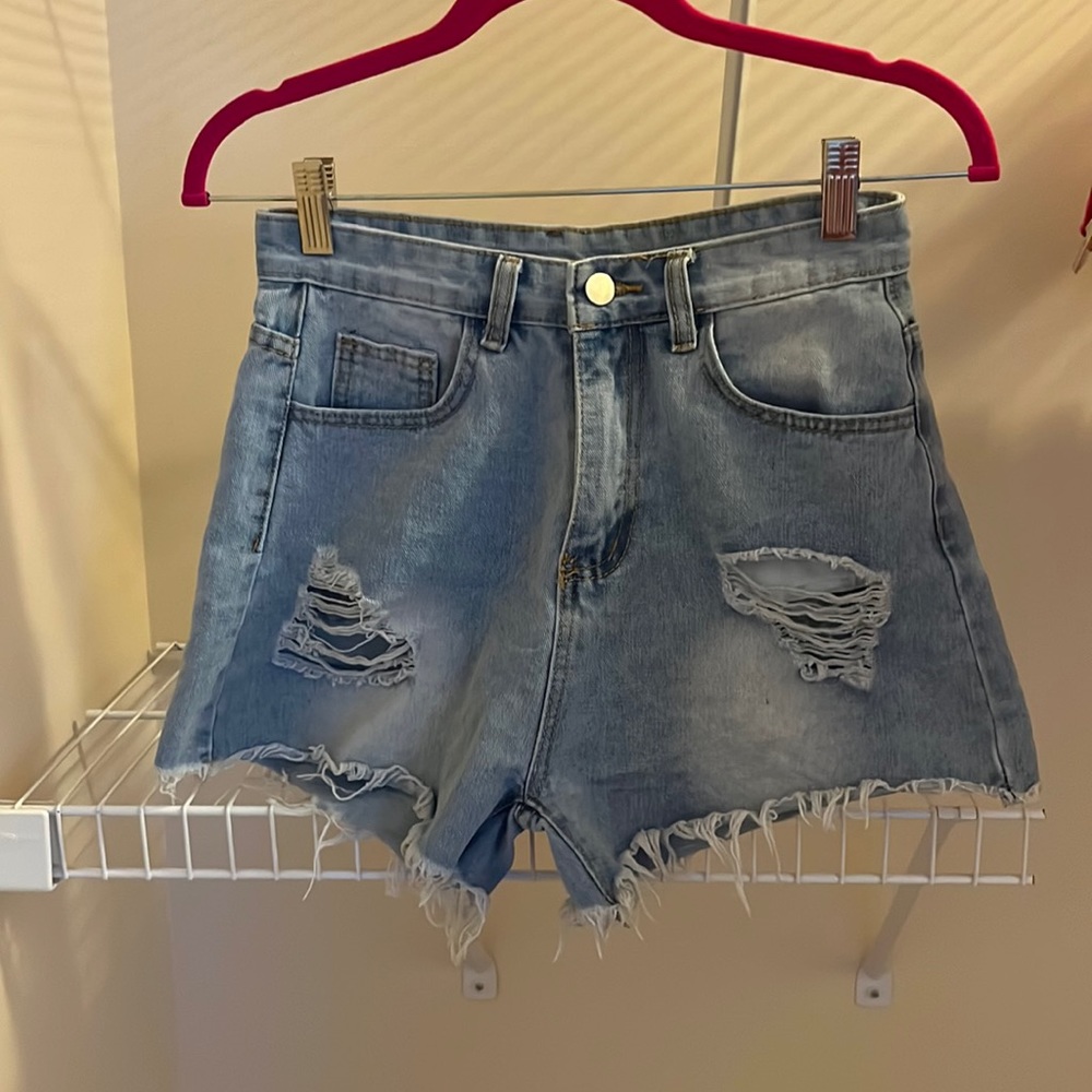 Denim shorts